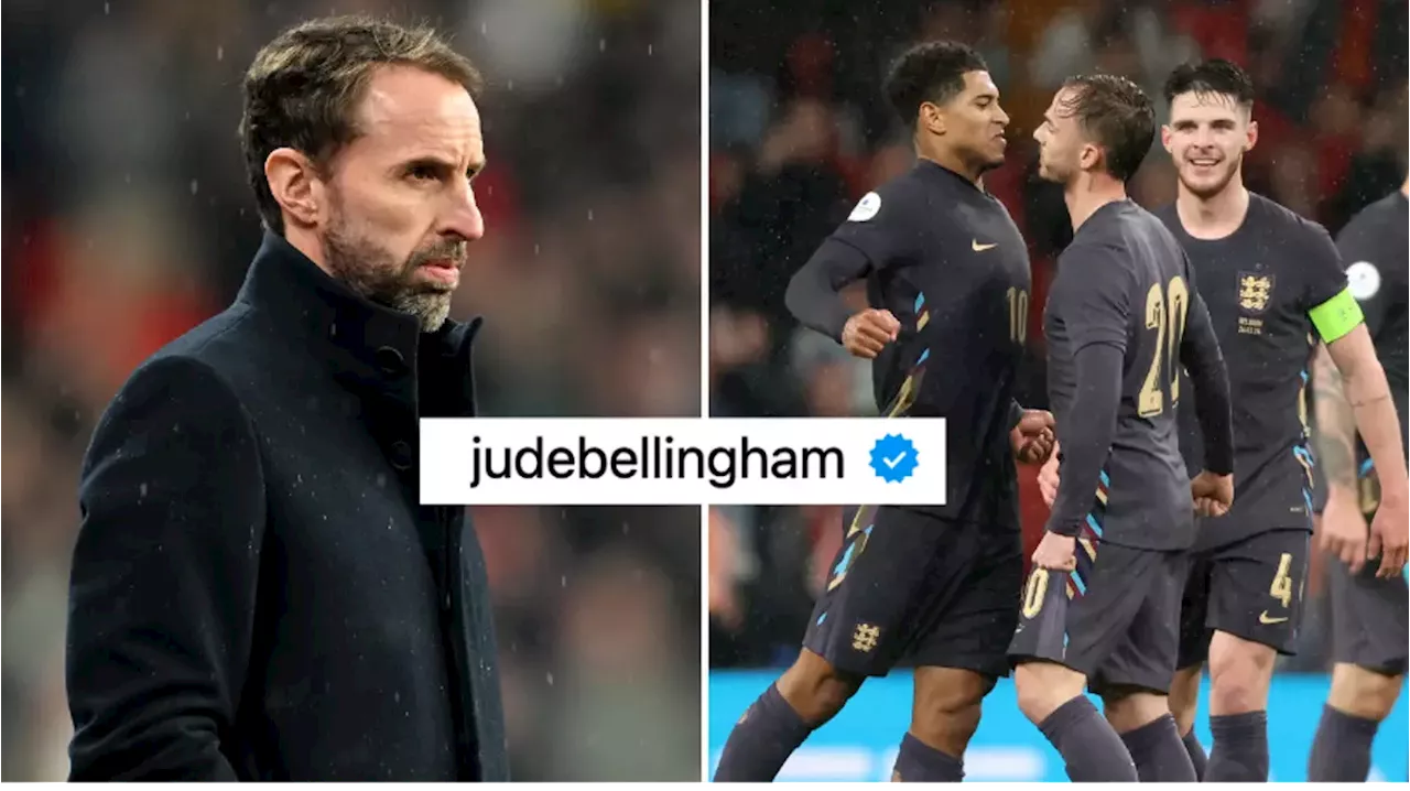 Jude Bellingham sends message to Gareth Southgate with X-rated response to England teammate on Instagram