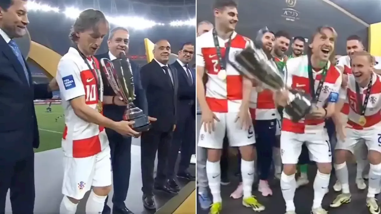 Luka Modric lifts international trophy with Croatia that fans have never heard of