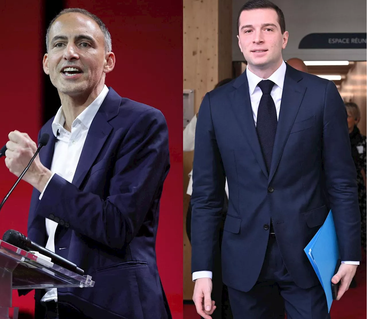 Élections européennes : Jordan Bardella loin devant, Raphaël Glucksmann confirme à gauche, selon un sondage