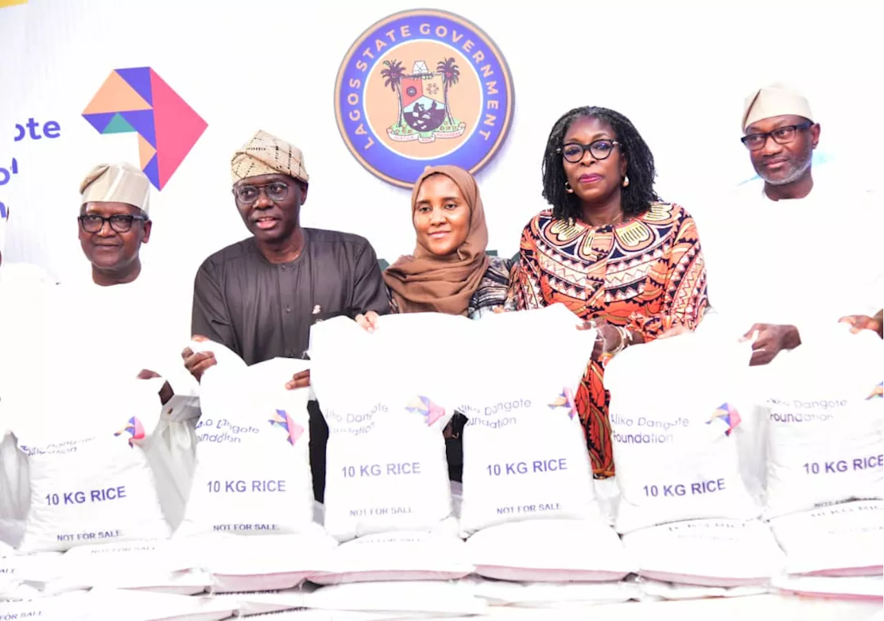 Sanwo-Olu lauds Dangote over donation of 80,000 bags of rice to Lagosians