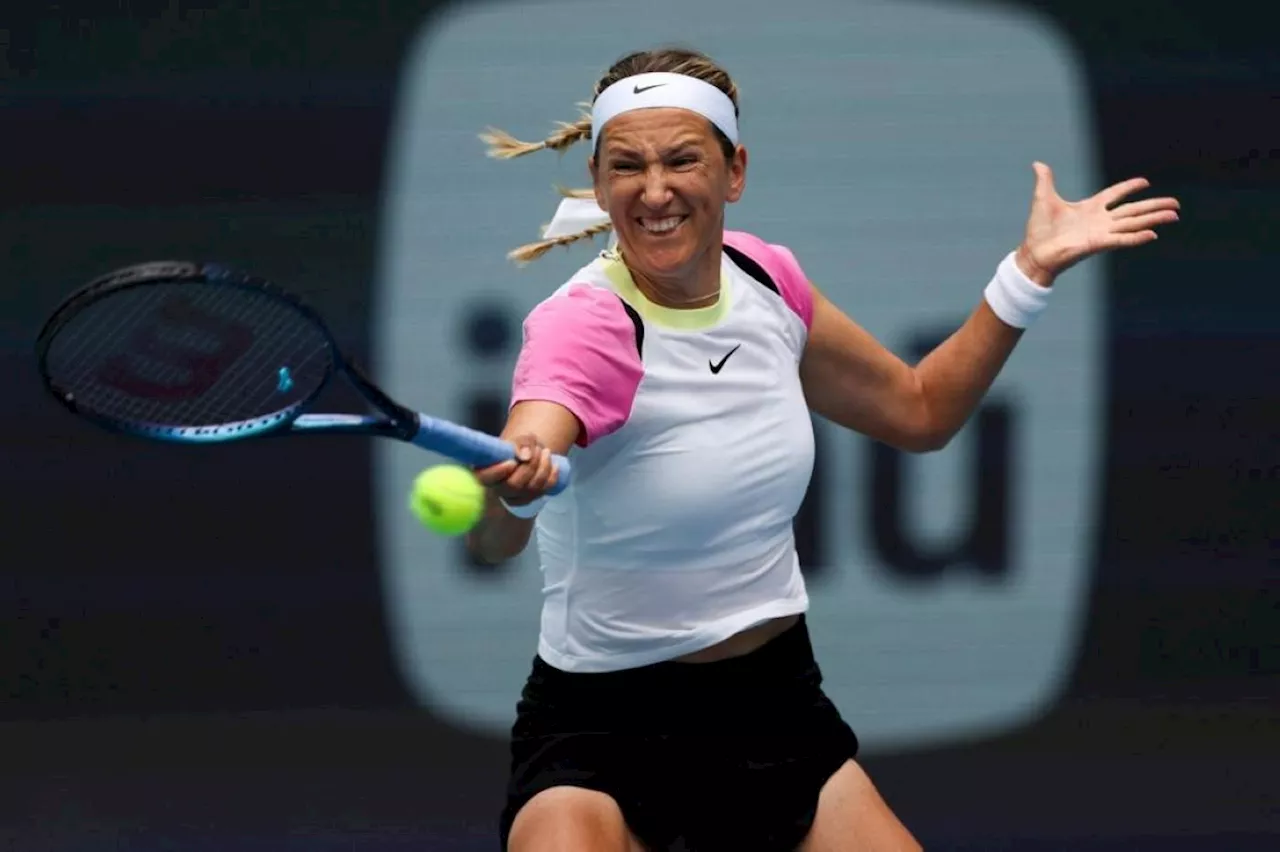 Azarenka battles into Miami semis, Rybakina beats Sakkari