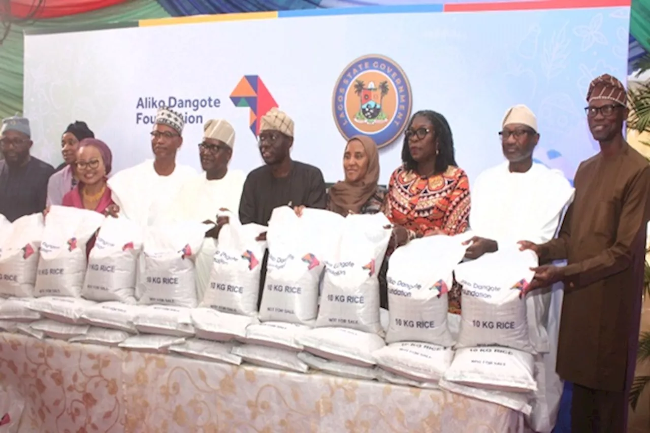 Dangote, Sanwo-Olu kick off rice distribution in Lagos