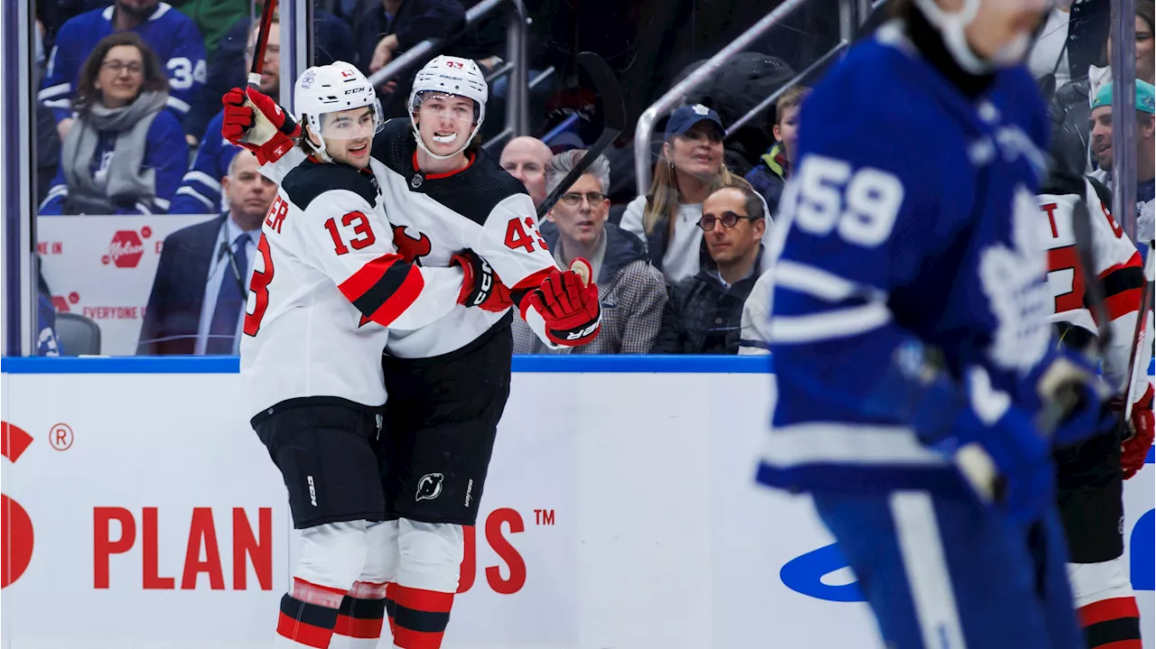 Allen shines early, Devils down Maple Leafs