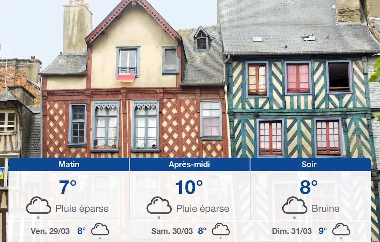 Météo Rennes: prévisions du jeudi 28 mars 2024