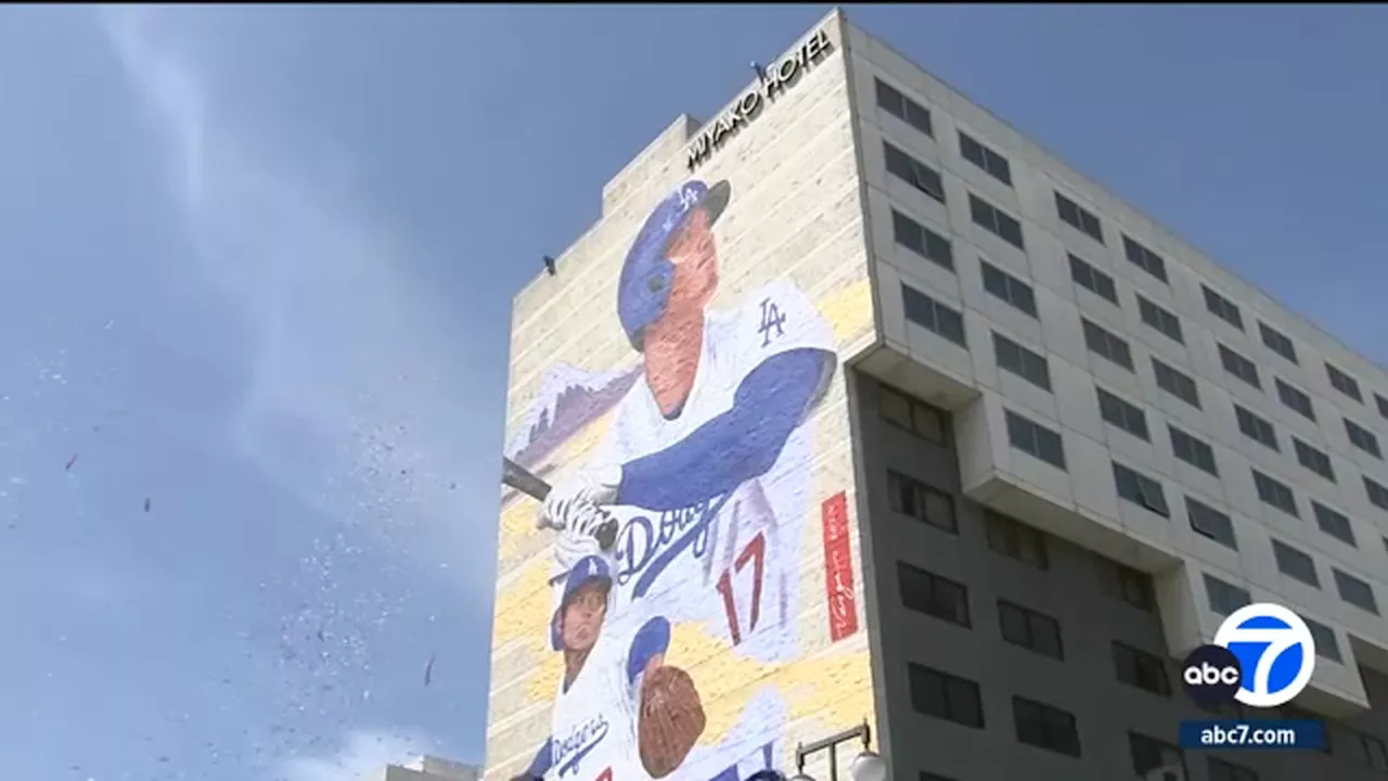 Shohei Ohtani mural unveiled in Little Tokyo ahead of Dodgers' home opener