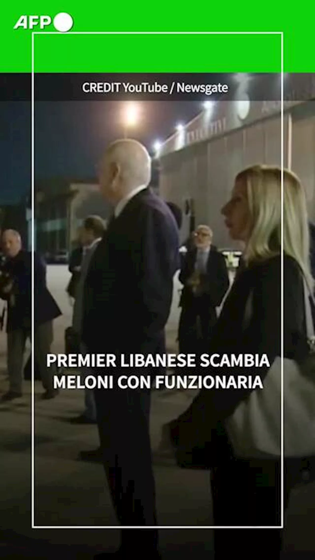 Gaffe del premier libanese, scambia Giorgia Meloni con la capo segreteria