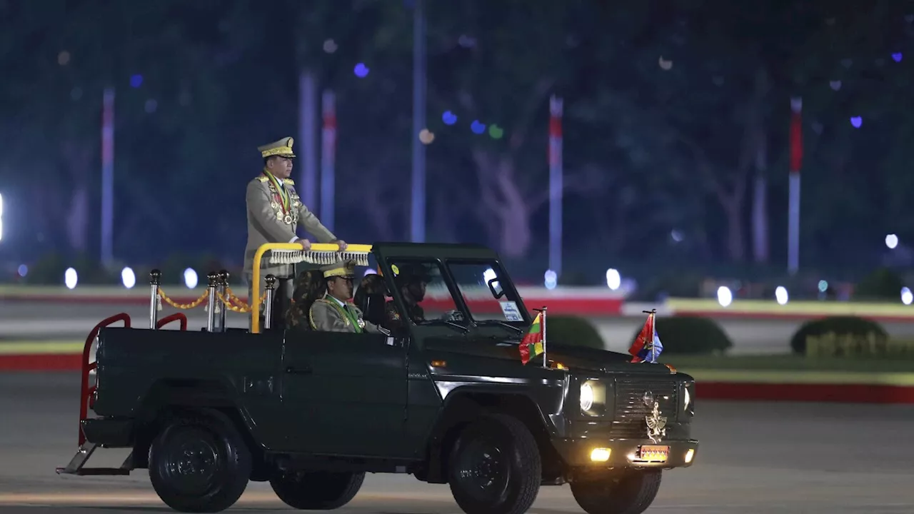 Myanmar holds annual parade of strength despite unprecedented battlefield losses