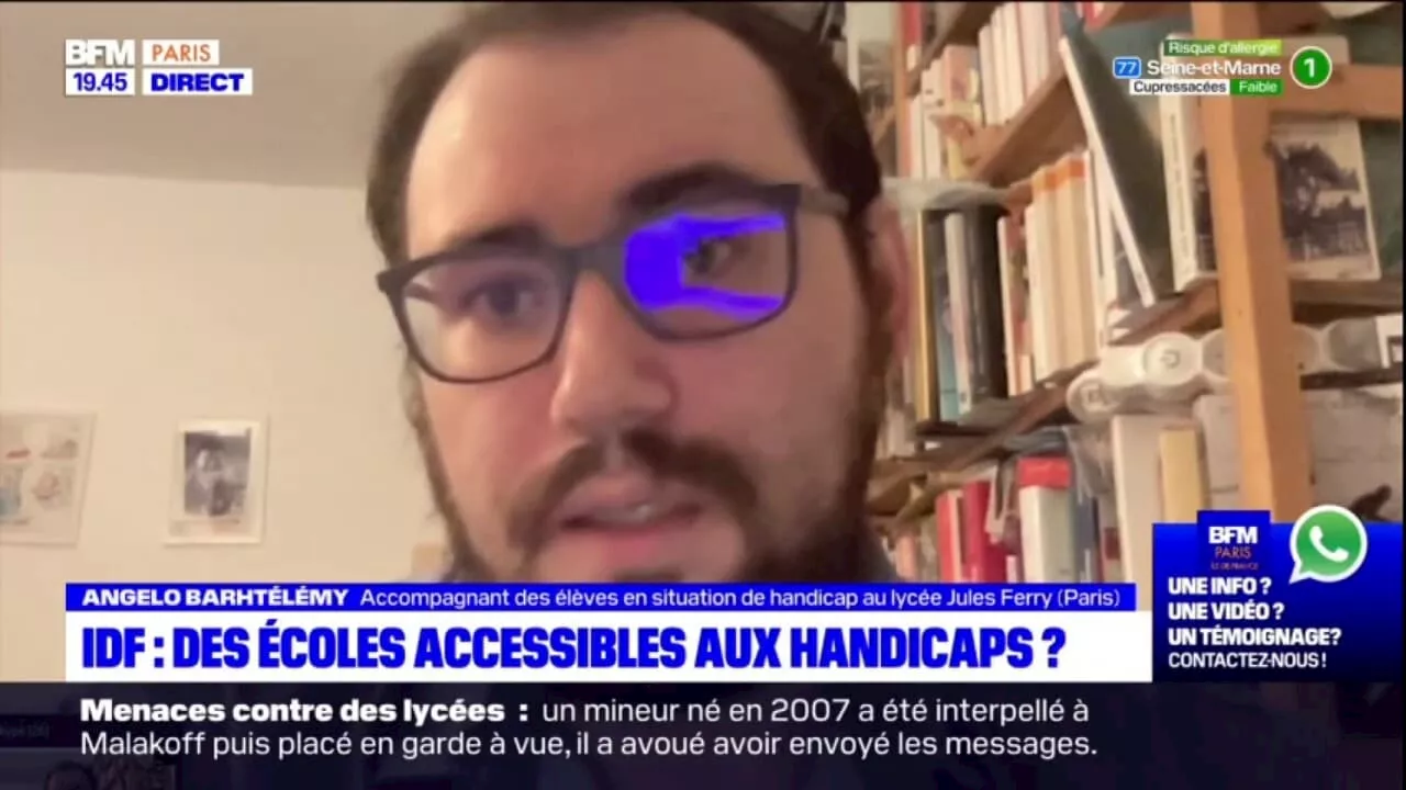 Il y a '150 lycées accessibles' à différents types de handicap en Ile-de-France