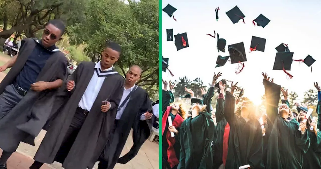 TikTok Video Captures Graduates Rocking Tshwala Bami Challenge, Netizens Proud