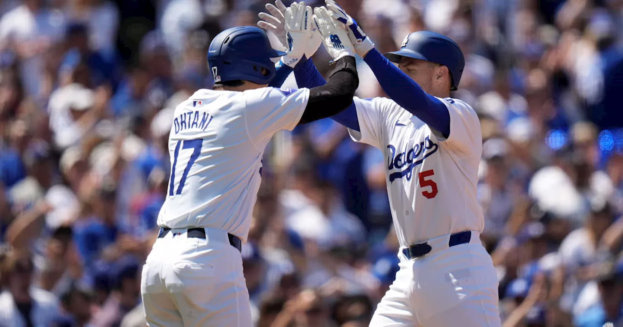 Shohei Ohtani reaches 3 times in home debut as the Dodgers rout the Cardinals 7-1