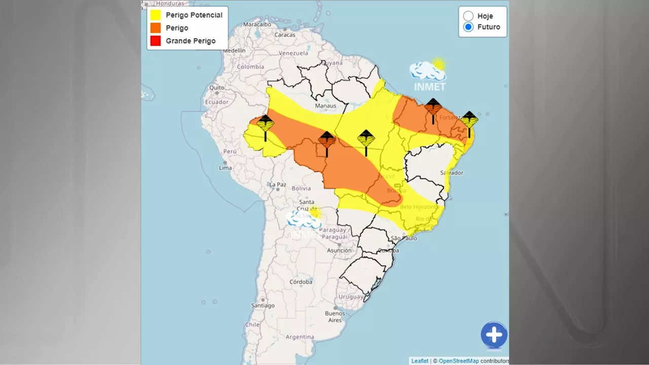 Sete estados do nordeste tem alerta de perigo para chuvas no início do feriado de Páscoa