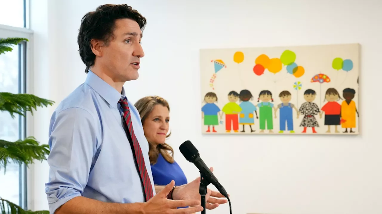 Trudeau promises $1B in loans for child-care providers to expand care centres