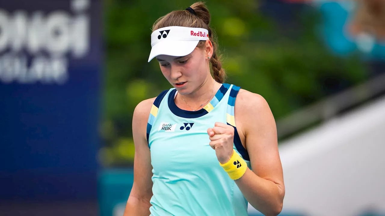 WTA Miami : Elena Rybakina vient à bout de Victoria Azarenka en demi-finale (6-4, 0-6, 7-6)