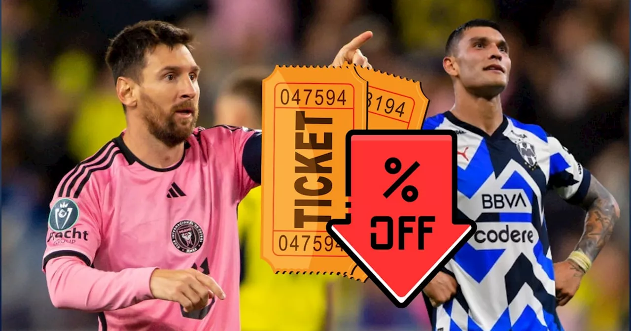 Boletos del Inter Miami vs Rayados de Concacaf Champions Cup, en descuento por bajas ventas