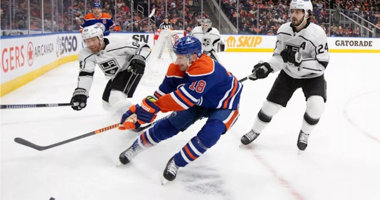 Oilers prepare to face Kings as California club tries to crawl up Pacific Division standings