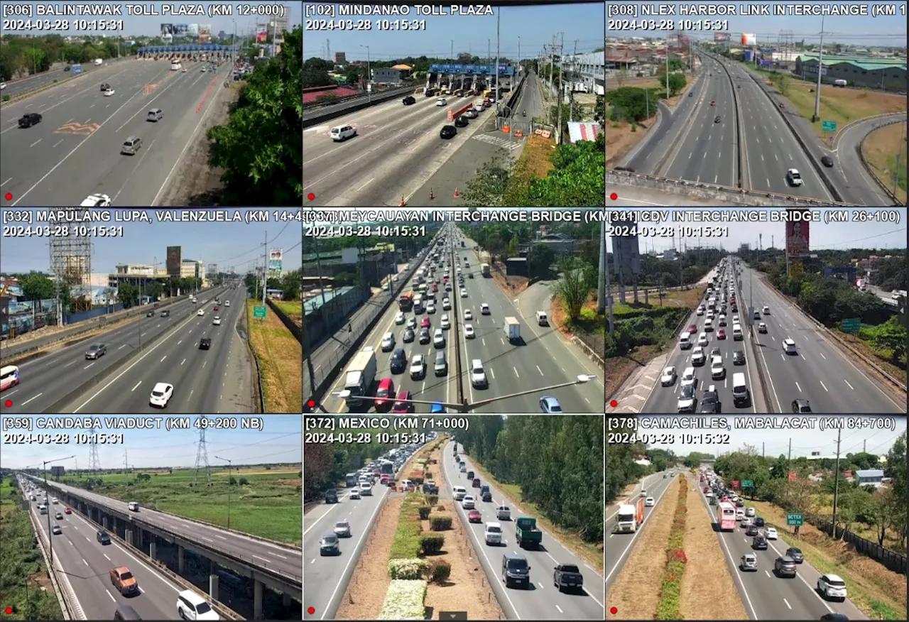 Light to heavy traffic monitored on NLEX, SLEX on Maundy Thursday