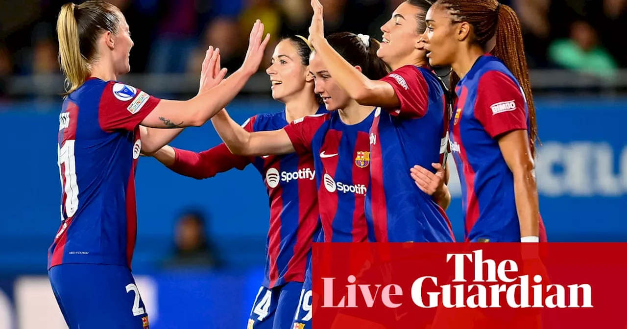 Barcelona 3-1 Brann (agg 5-2): Women’s Champions League quarter-final, second leg