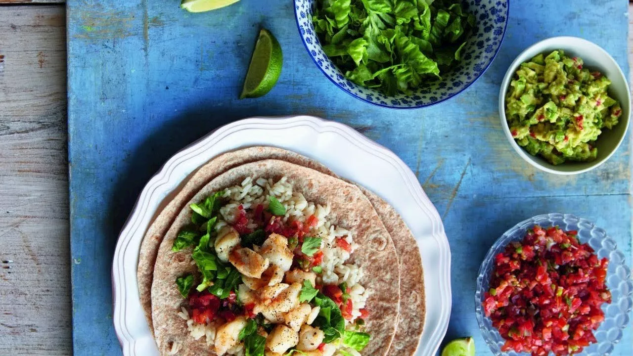 Supper Club: Fearne Cotton’s haddock burrito, punchy salsa and homemade guacamole