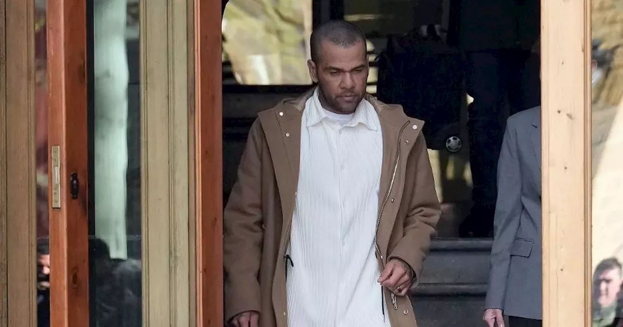 Dani Alves appears at court after 'party until 5am' follows release from jail