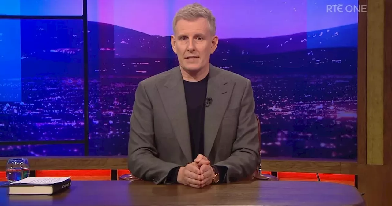 RTE Late Late Show 'off air' on Friday as Patrick Kielty takes 'a break'