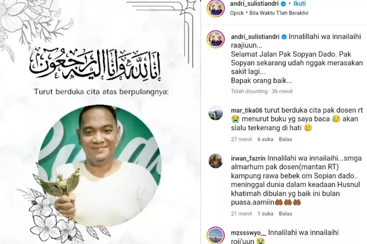 Sofyan Dado 'Tukang Ojek Pengkolan' Meninggal Dunia, Simak Perjalanan Kariernya di Dunia Seni Peran