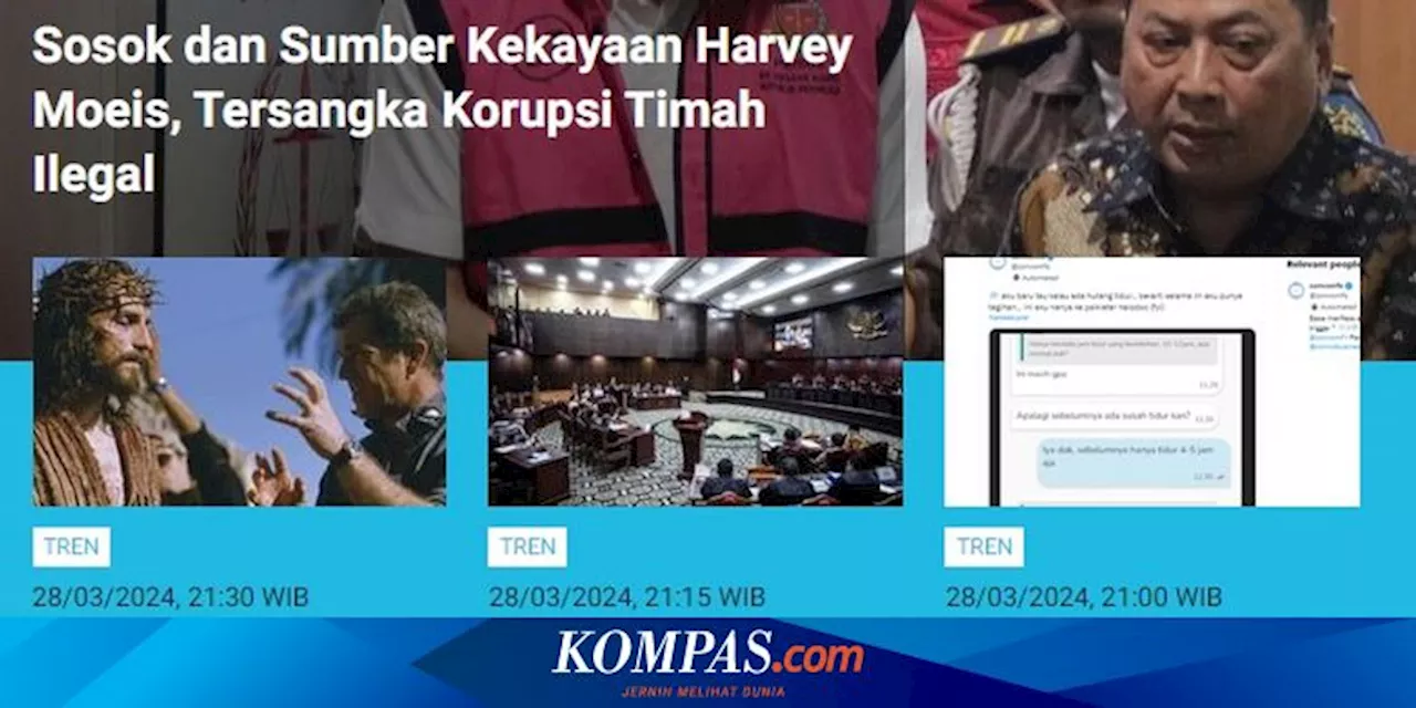 [POPULER TREN] Profil dan Sumber Kekayaan Harvey Moeis | Tarif Listrik PLN mulai 1 April 2024