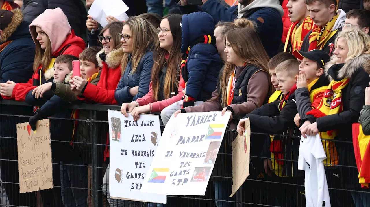 Derby Lille-Lens : les jeunes ravis d’assister à l’entraînement du RC Lens