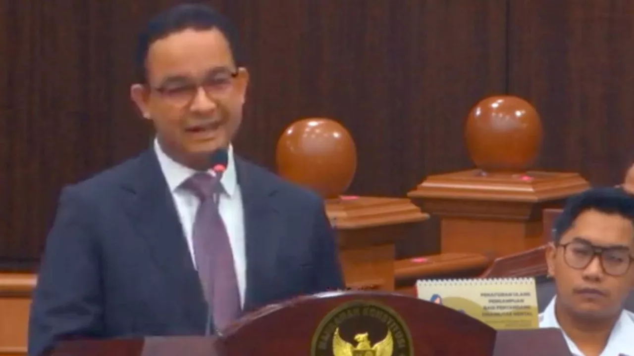 Pidato di Sidang PHPU, Anies Minta Hakim MK Koreksi Kecurangan Pilpres 2024