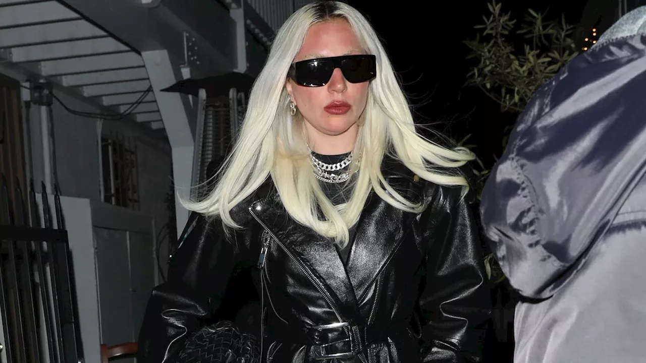 Lady Gaga Parties in a Birthday Outfit Straight Out of 'The Matrix'