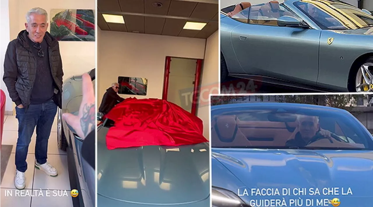 Fedez si compra una Ferrari, ma la guiderà papà Franco: perché?