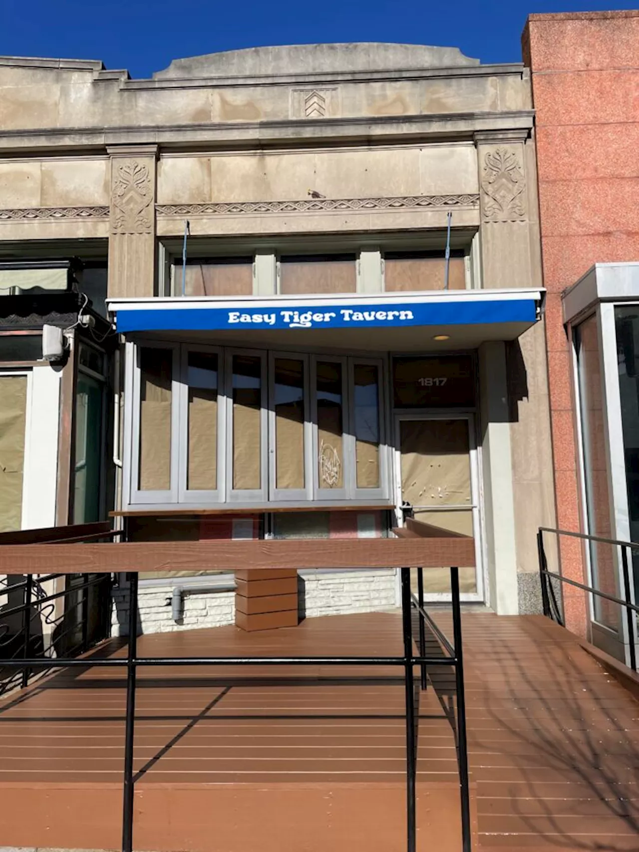 Easy Tiger Tavern’s new awning up in Adams Morgan – opening “early Spring”