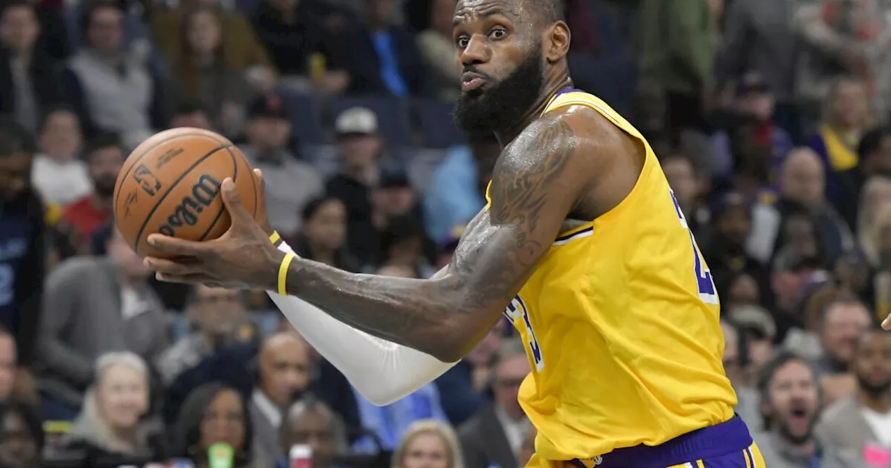 Triple doble de LeBron lleva a Lakers a victoria sobre Grizzlies, 136-124