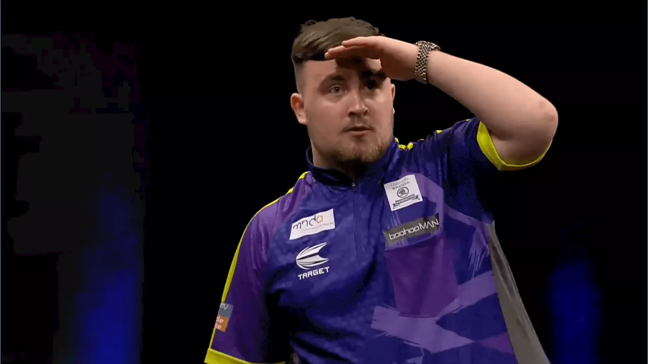 Luke Littler shows he’s still human by hilariously trolling himself after sending dart into ‘proverbial Row...