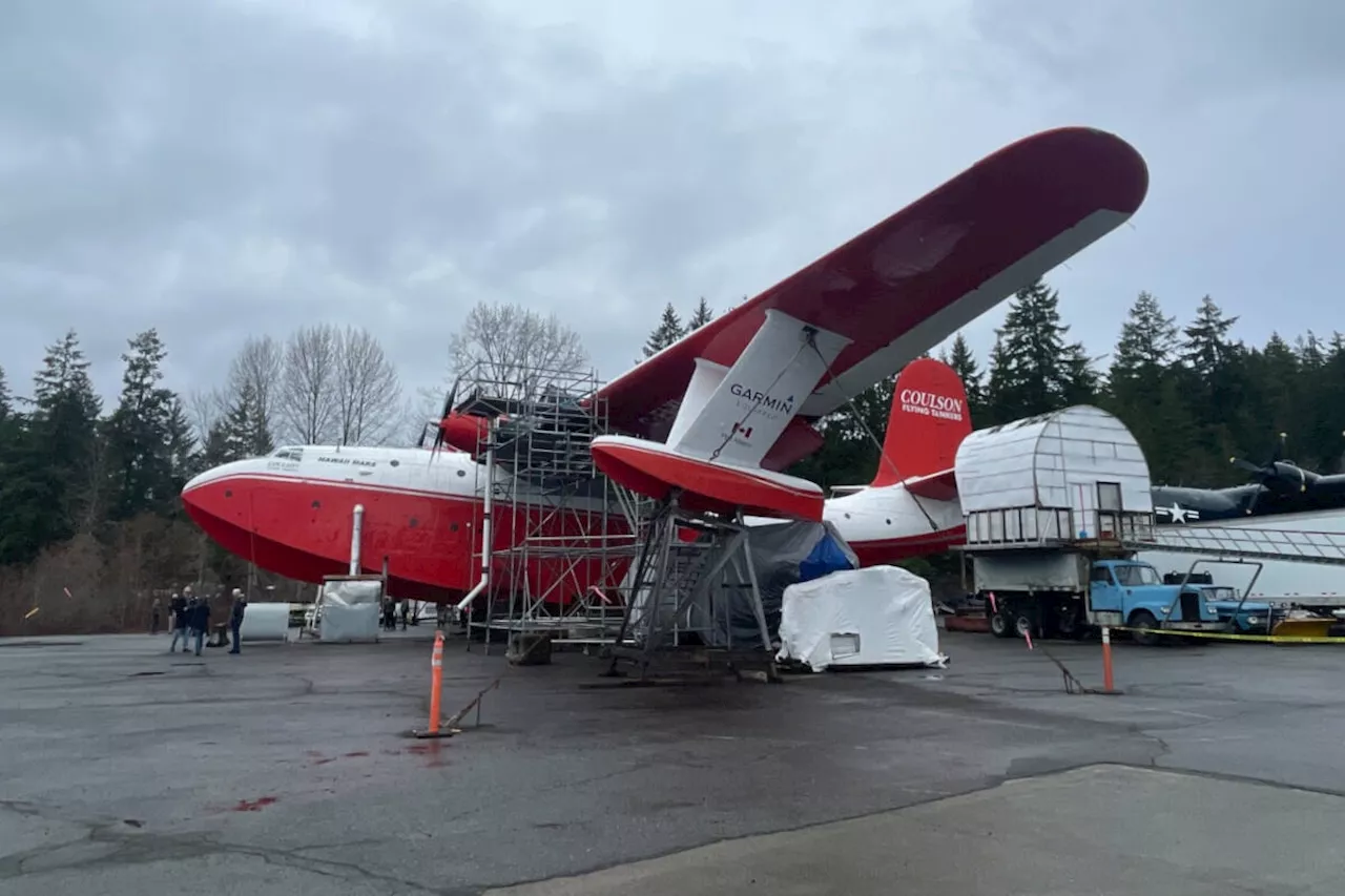 Historic B.C. Martin Mars water bomber will fly one last time