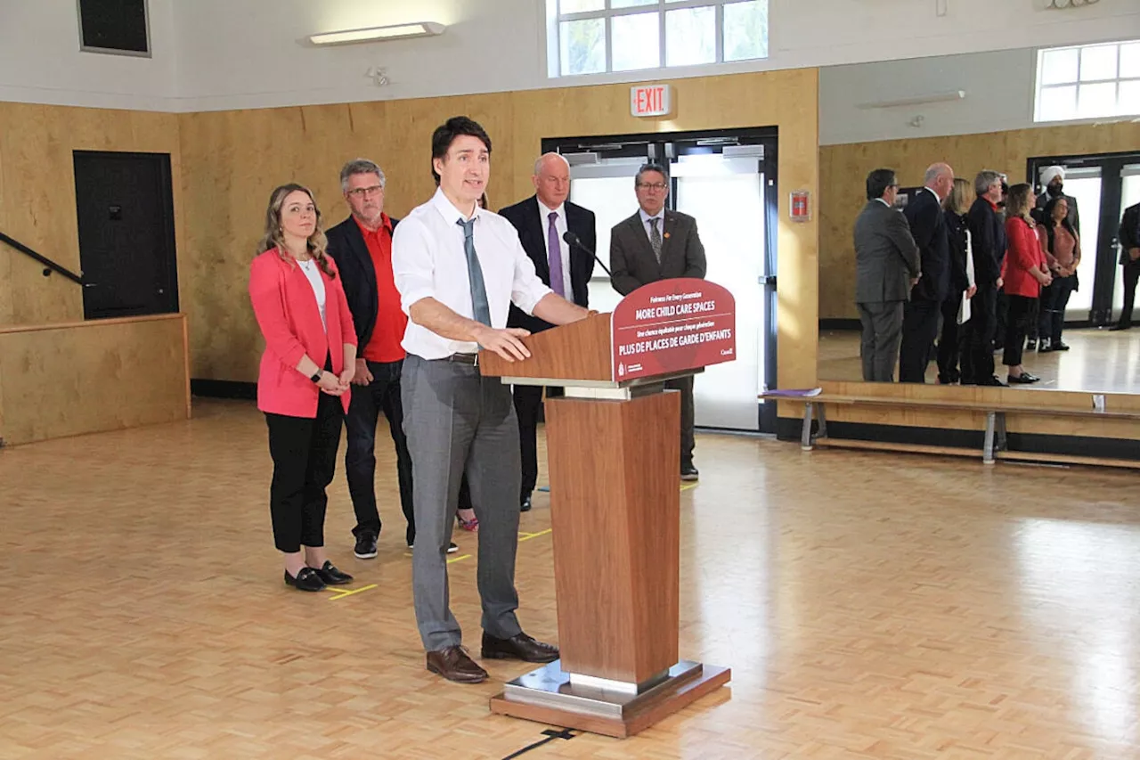 Trudeau unveils $1 billion child care funding injection at B.C. centre