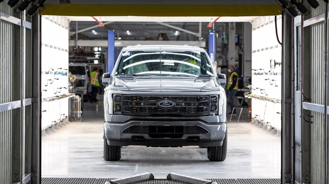 Ford cuts jobs at F-150 Lightning plant in Dearborn, MI as EV sales slow