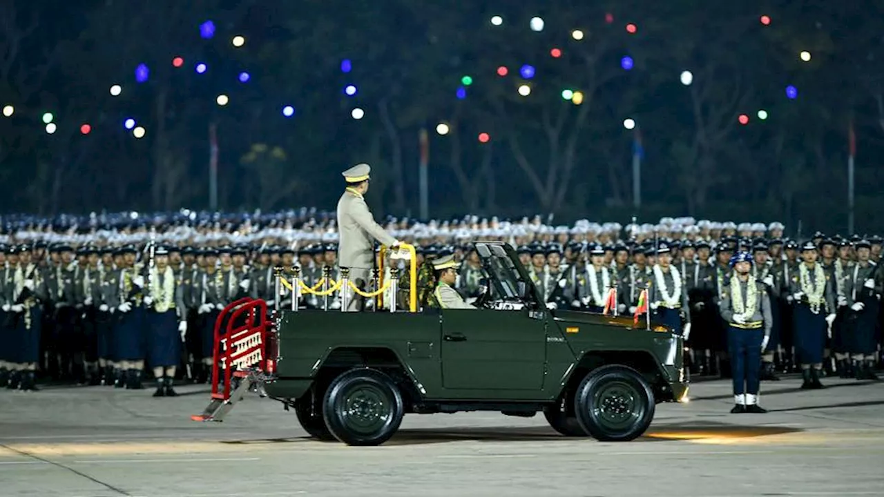 Myanmar's military holds annual parade despite battlefield losses