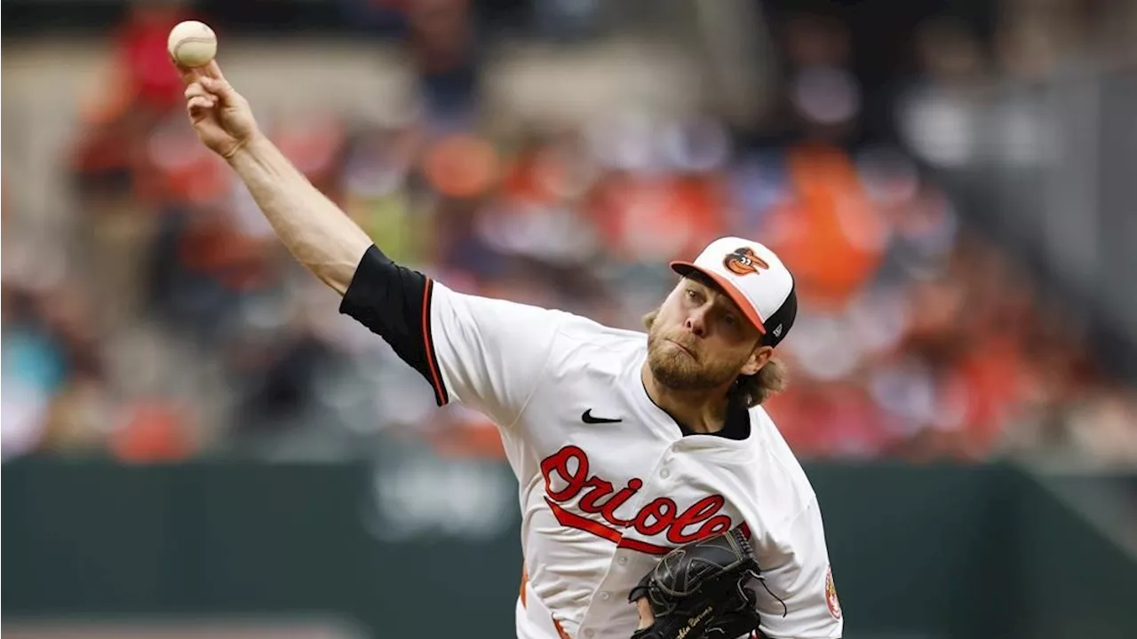 Burnes brilliant in Baltimore debut, allows one hit as Orioles rout Angels