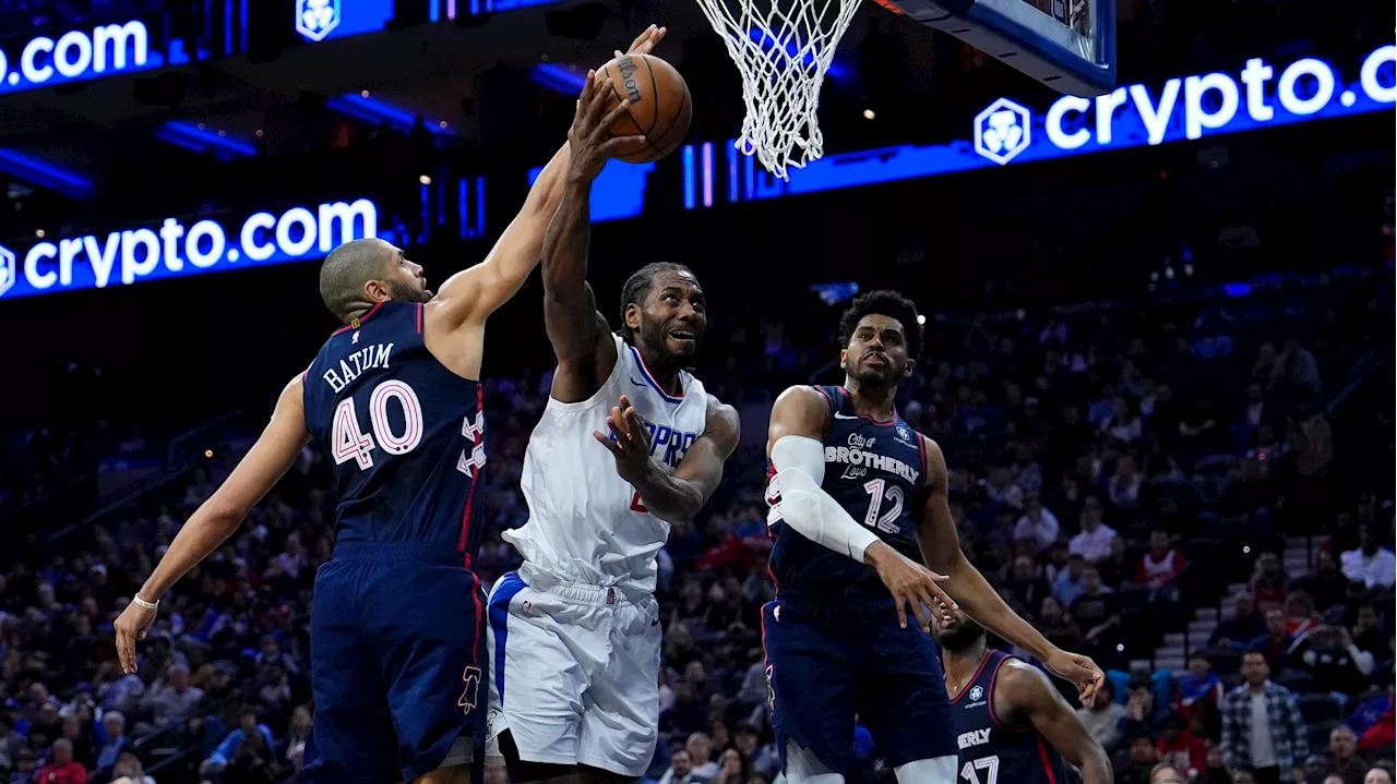 Leonard comes alive late to lead Clippers over 76ers