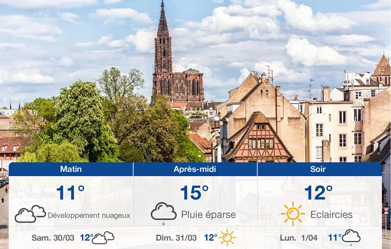 Météo Strasbourg: prévisions du vendredi 29 mars 2024