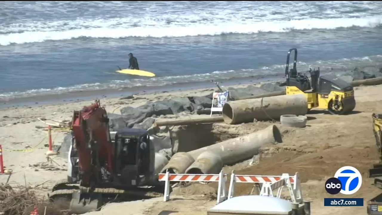 Road, parking lot repairs at San Onofre State Beach almost complete after rain-driven erosion