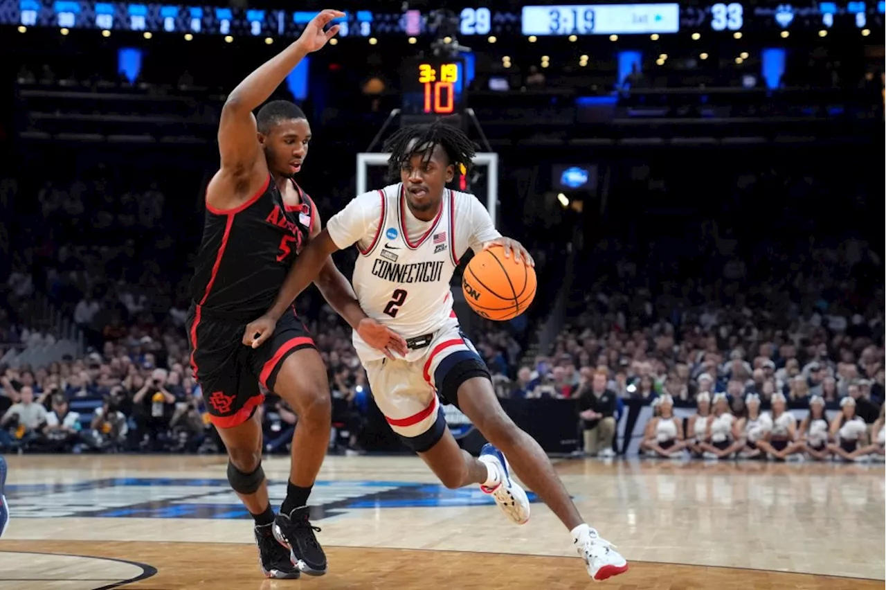 UConn men pull away, advance to Elite Eight with 82-52 rout of San Diego State