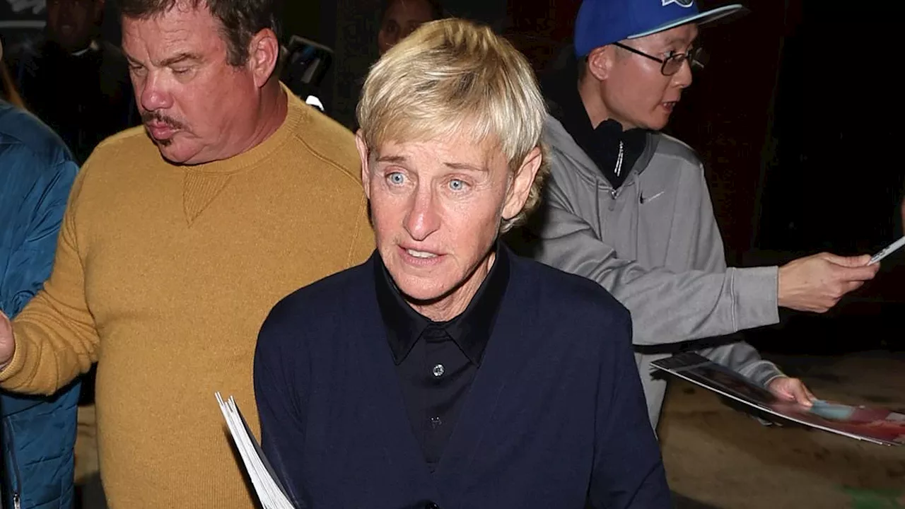 Ellen DeGeneres, 66, drives off with wife Portia de Rossi, 51, after performing at LA comedy club......