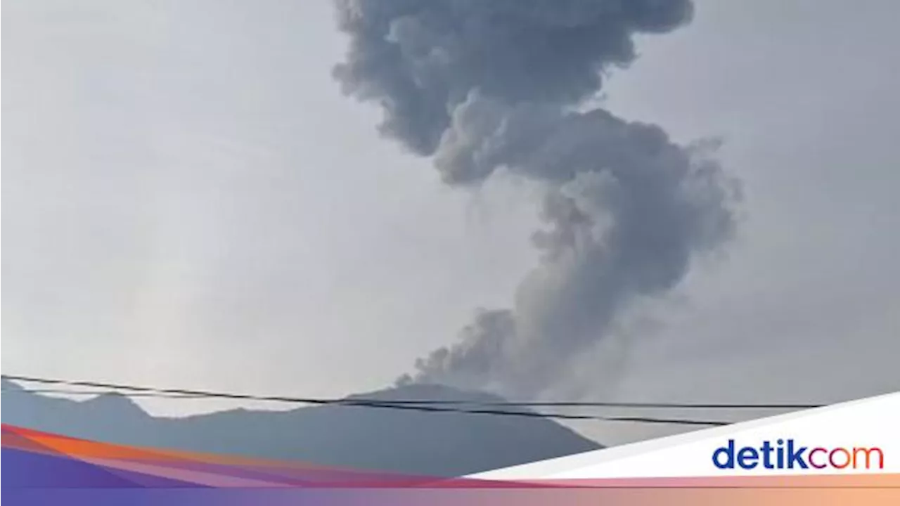 Gunung Marapi Kembali Erupsi Pagi ini, Disertai Gemuruh Keras