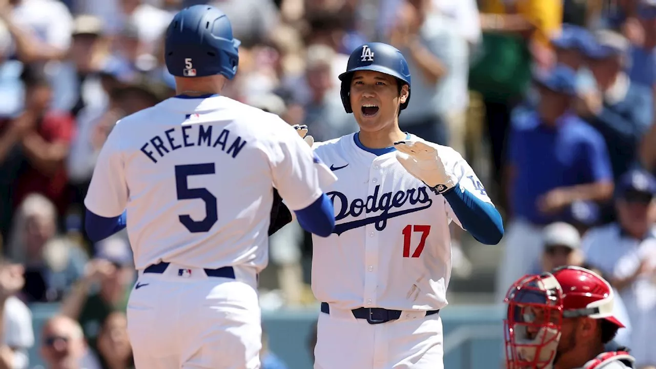 Ohtani welcomed warmly, helps Betts, Freeman lead Dodgers in home debut