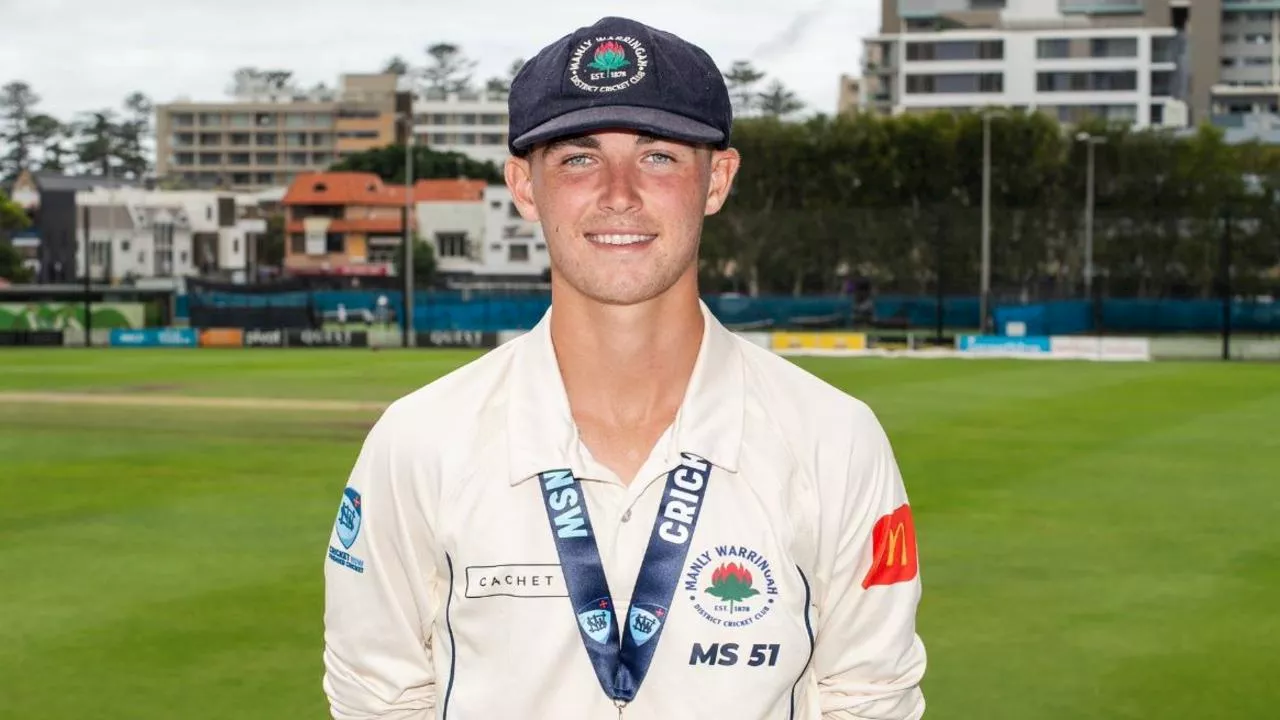 Teenage spinner joins esteemed list of England greats ahead of Sydney grade cricket final