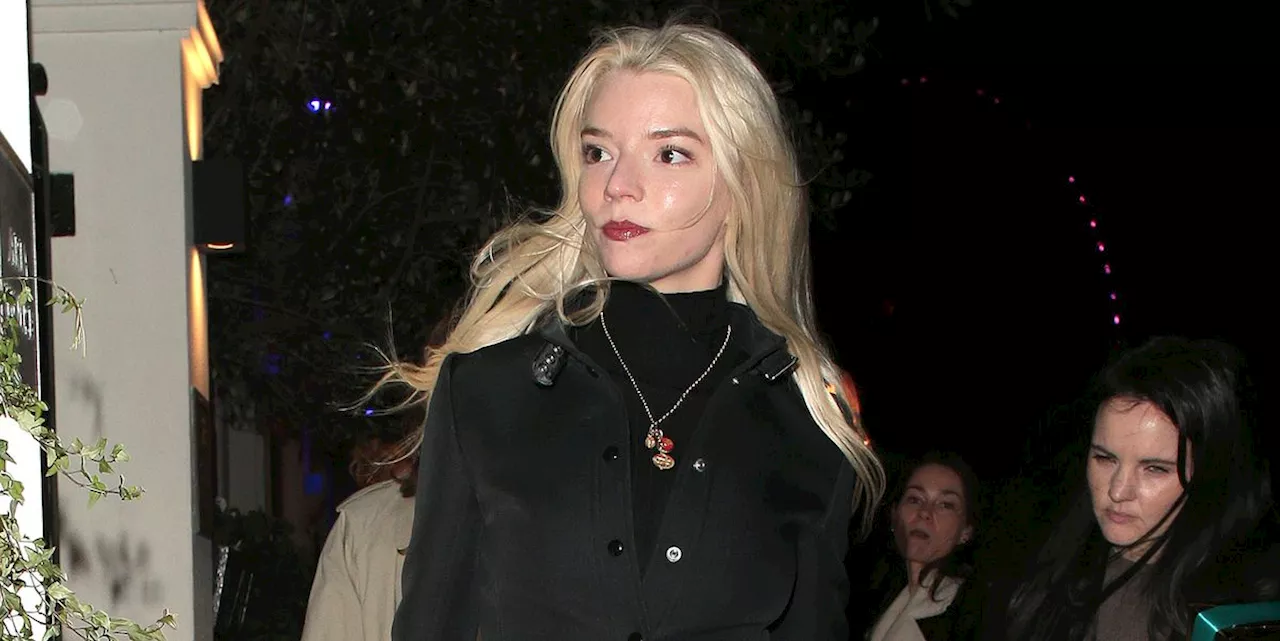 Anya Taylor-Joy Nails Date-Night Style in an Elegant Monochrome Outfit