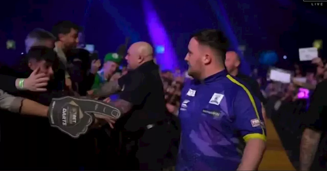 Luke Littler injured in altercation with fan after Premier League Darts victory