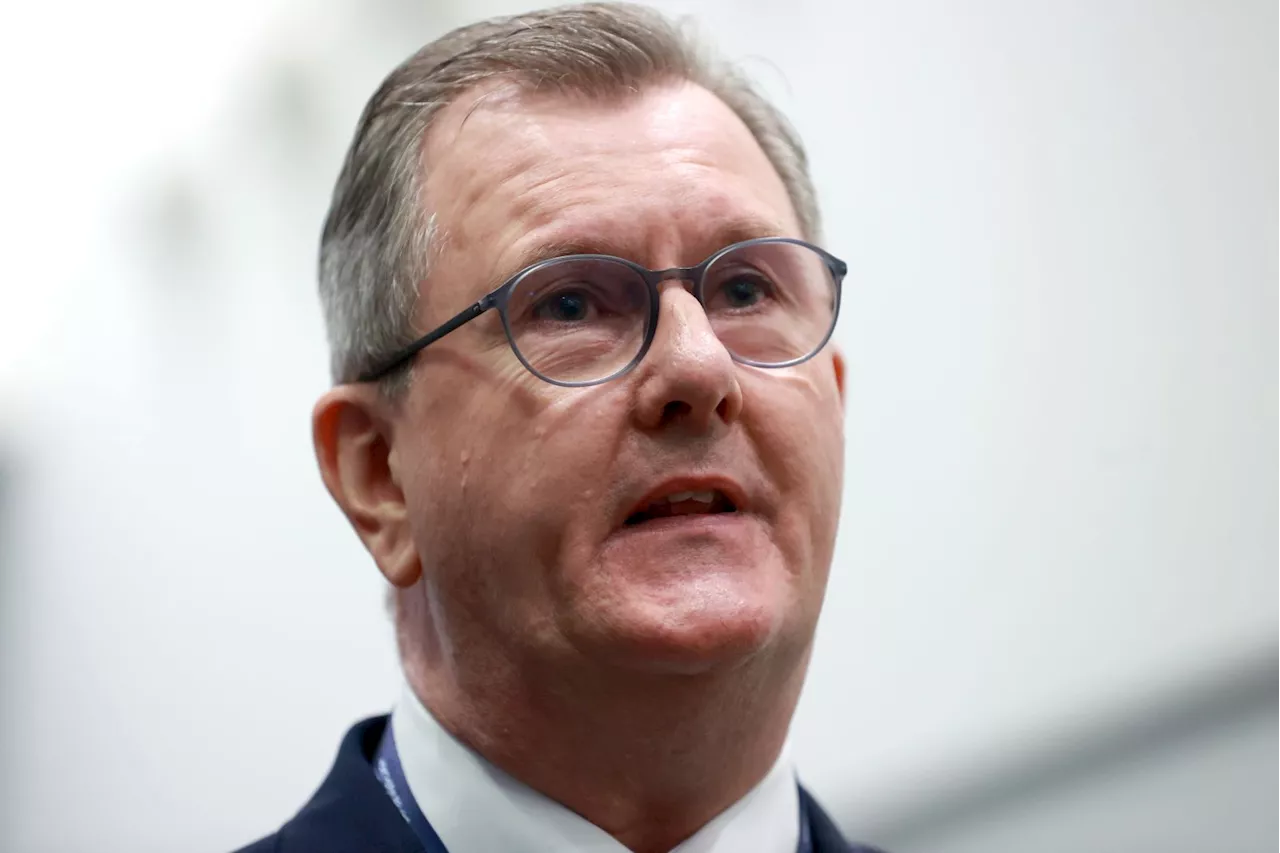 Sir Jeffrey Donaldson stands down as DUP leader after historical sex offences charge