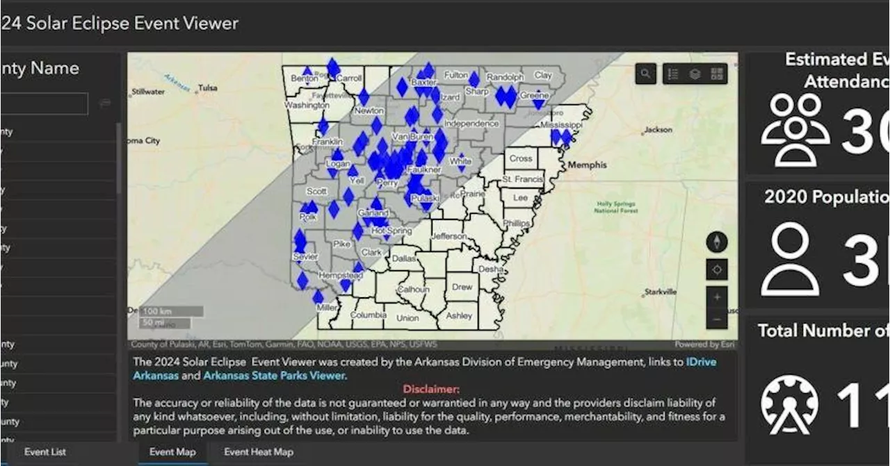 Arkansas Division of Emergency Management releases solar eclipse web portal